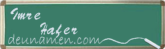 Imre Hafer Visitenkarte